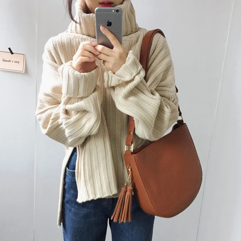 Женские свитера в японском стиле Kawaii Ulzzang шикарный Свободный вязаный свитер с