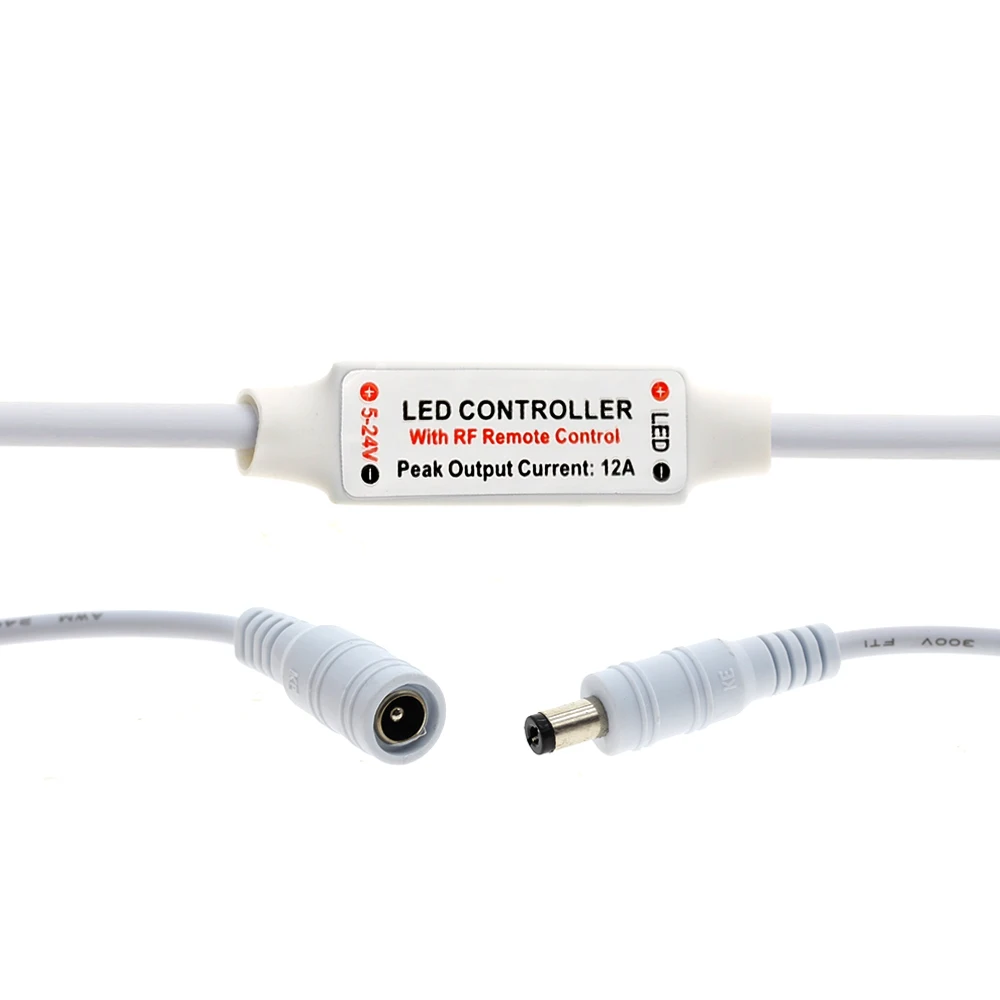 Контроллер светодиодной ленты DC12-24V DC/проводной разъем+ 11key RF беспроводной контроллер для одноцветной светодиодной ленты