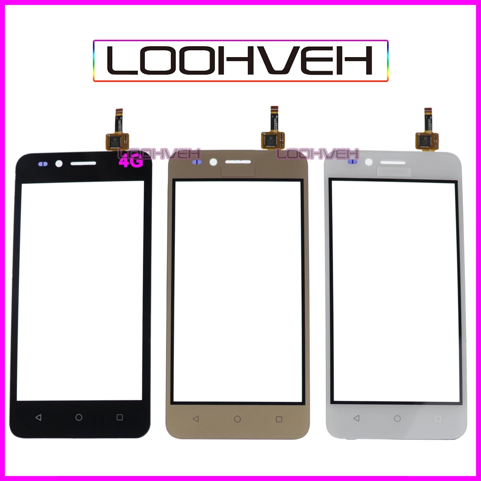 

50Pcs/lot For Huawei Y3 II LUA-L03 LUA-L21 LUA-L23 3g 4 Touch Screen Digitizer Front Glass Lens Sensor Panel High Quality
