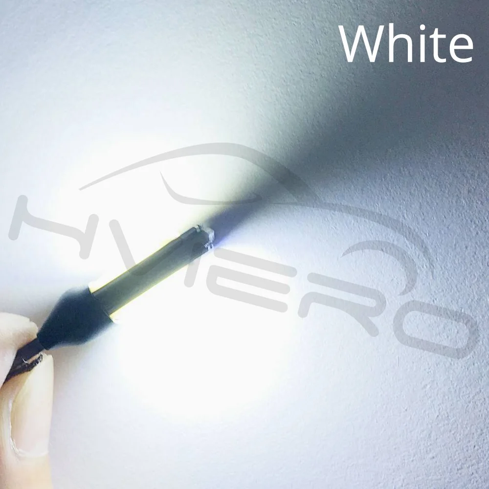 T10 белый синий красный автомобиль Led W5W 194 DC 12V двойной COB Canbus Нет ошибки 12smd салона автомобиля лампы резервные парковочный сигнал багажник светильник