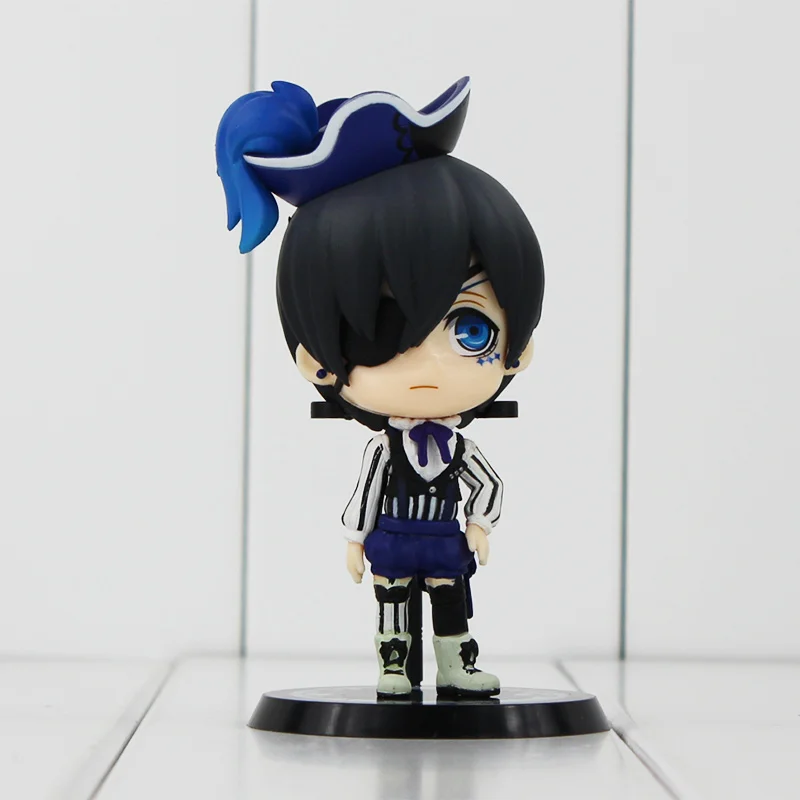 2 шт./лот Аниме Черный дворецкий Ciel Sebastian Q версия ПВХ Фигурки Коллекционная модель