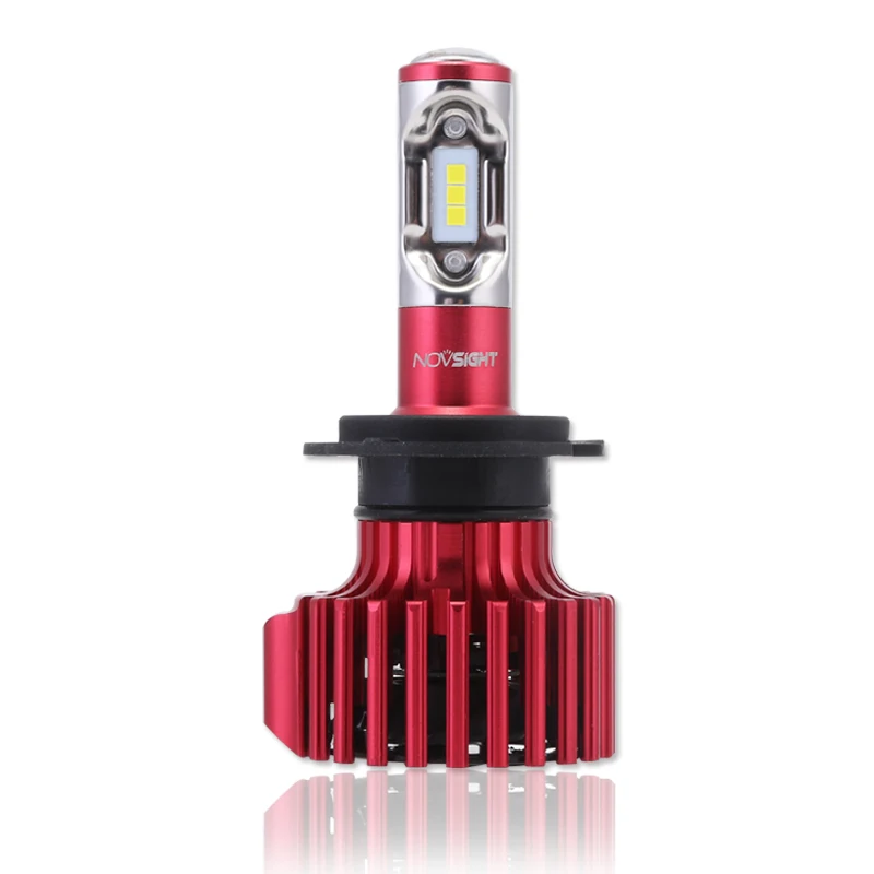 NOVSIGHT H7 Led Socket Headlight Bulbs Waterproof 60W 10000LM/Pair Car Driving Fog Light 6000K Cool White Lamps | Автомобили и