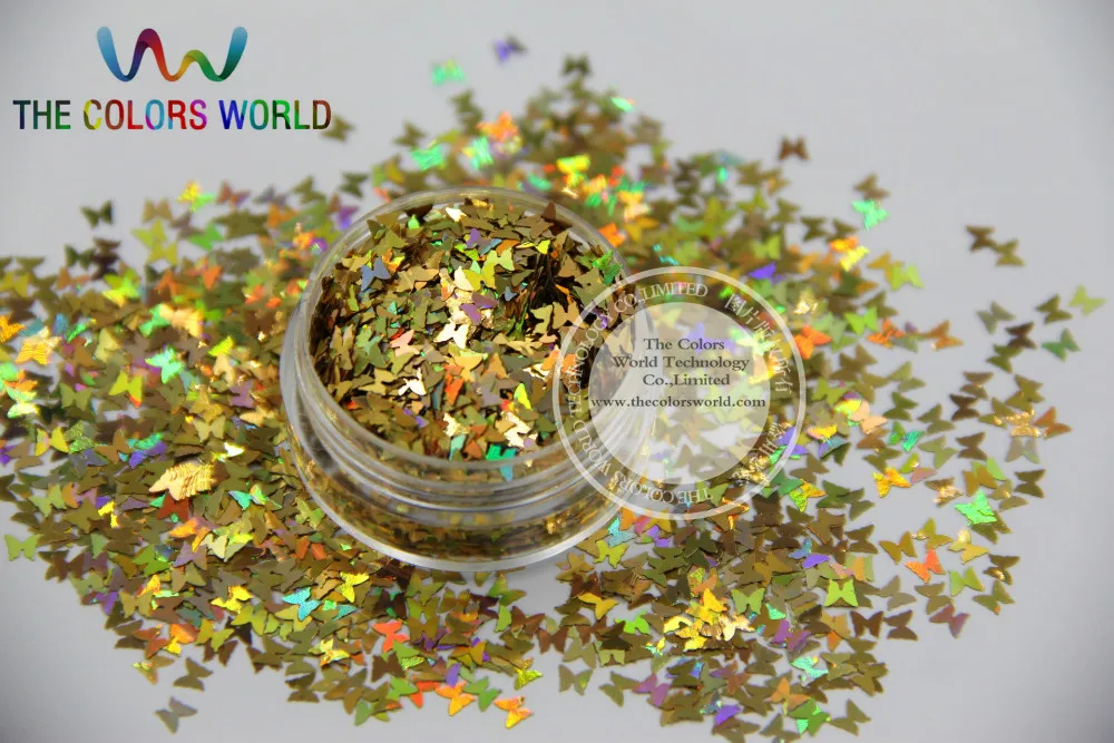 12 голографических пайеток в форме бабочки для украшения ногтей и других искусств