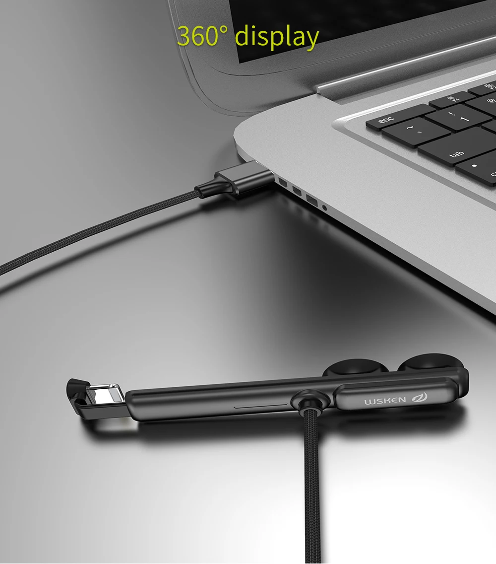 WSKEN USB кабель для iPhone Зарядное устройство Тип usb C провод для быстрого заряда для samsung S10 S9 примечание 9 huawei Xiaomi USB C кабель игры