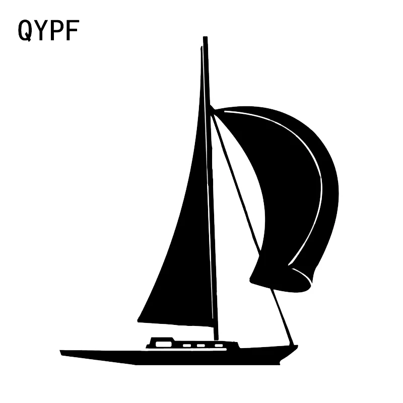 Интересная виниловая наклейка QYPF 14*16 4 см для корабля лодки океана парусника