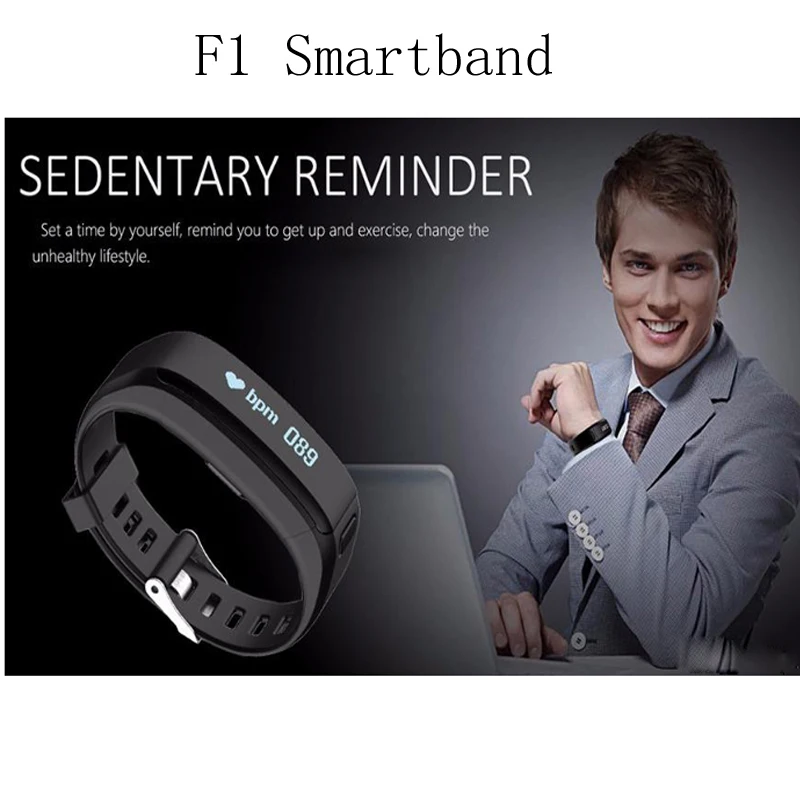 Новый Лидер продаж! F1 SmartBand Водонепроницаемый силиконовой лентой Спортивные