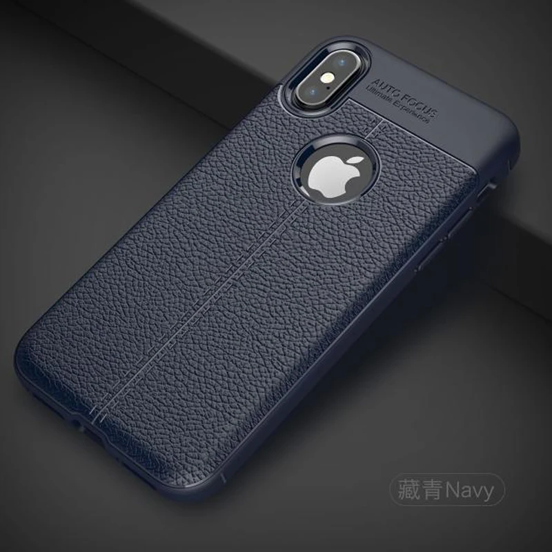 Роскошный кожаный чехол YUETUO i для телефона etui coque cover case for iphone x 10 logo apple iphonex