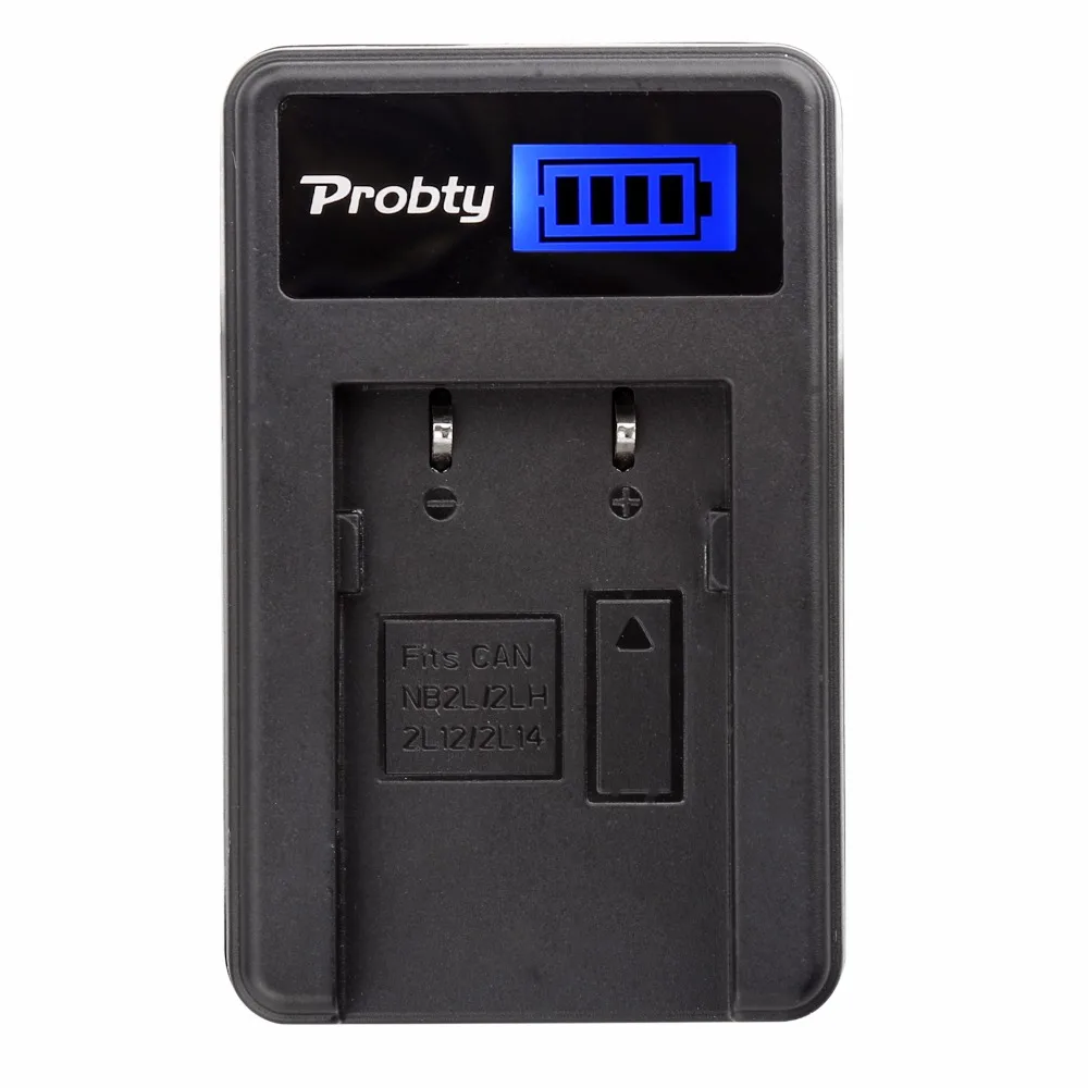 Probty NB-2LH NB-2L NB 2L LCD USB Charger for Canon Elura 85 90 MV800 800i 900 920 EOS 350D 400D PowerShot G7 G9 S70 S80 R100 |