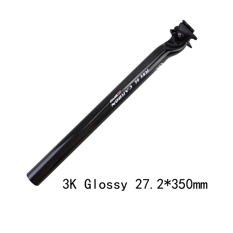 Black 27.2x350mm RXL SL карбоновый Подседельный штырь для дорожного велосипеда 0 градусов серый/черный Подседельный штырь карбоновый 27,2 дорожный - Цвет: Black 27.2x350mm