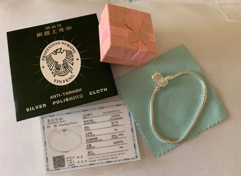 YANHUI, новинка, изящный, 16-20 см, Одноцветный, 925 серебро, цепочка-змейка, браслет, подходит к оригиналу, очаровательный браслет, браслет для женщин, сделай сам, изготовление ювелирных изделий