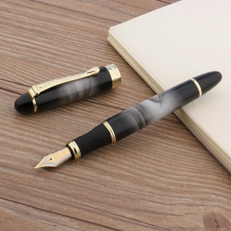 1 шт. JINHAO X450 Металлическая Офисная Золотая Подарочная иридиевая 0,5 мм Классическая Подарочная авторучка