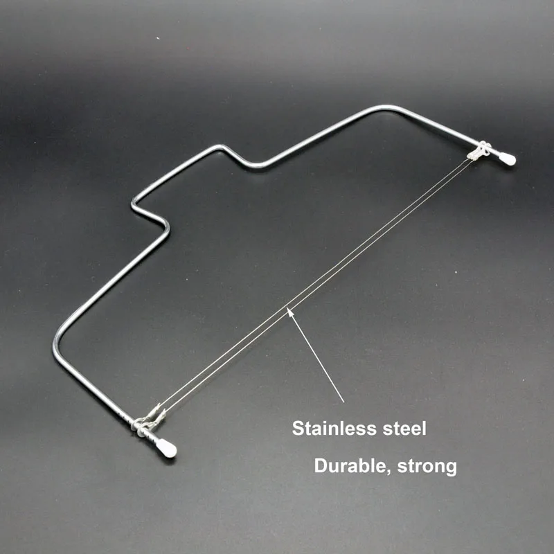 1Pc Adjustable Wire Cake Slicer Leveler Stainless Steel Pizza Dough Cutter Trimmer Kitchen Accessories Layer Cakes Baking Tools | Дом и сад