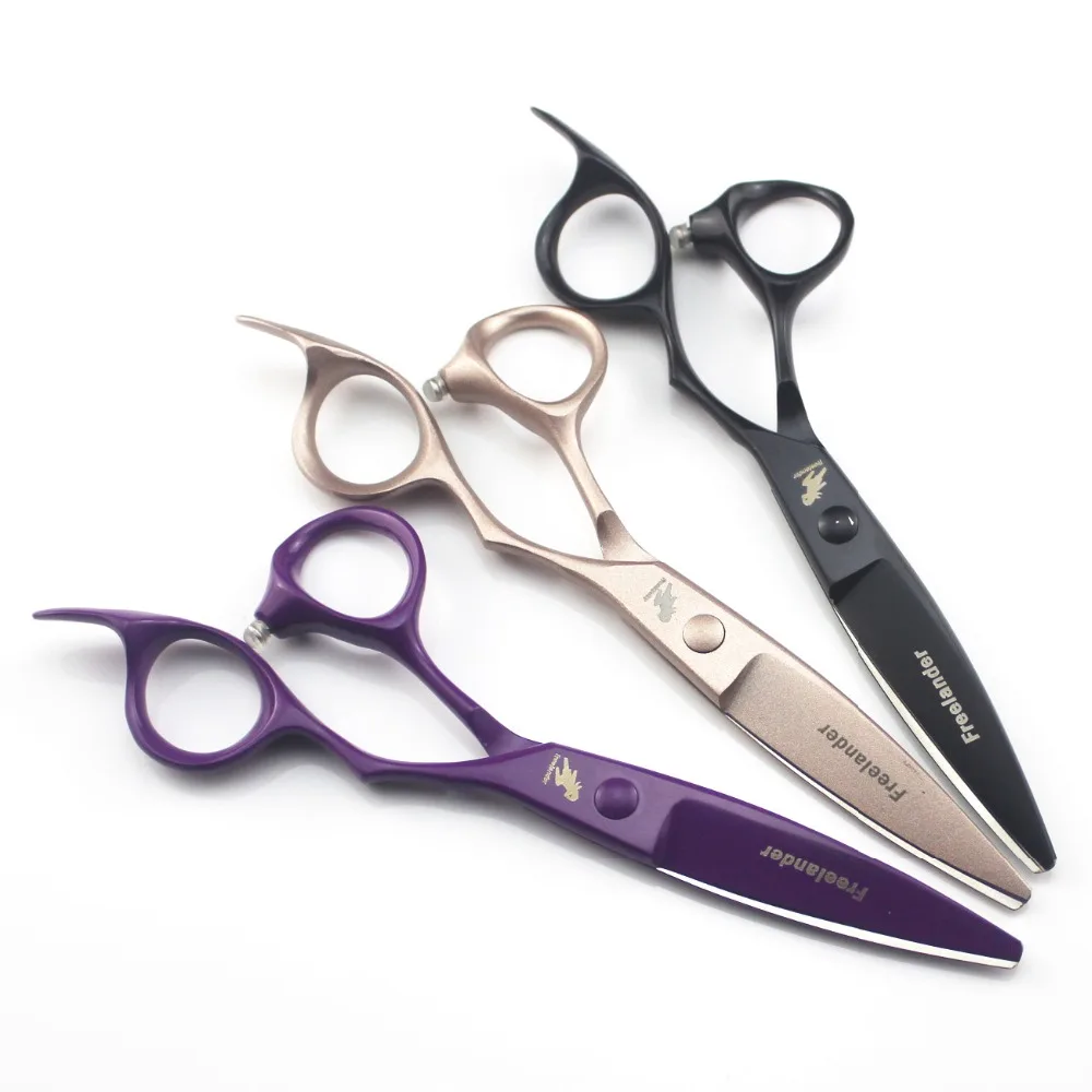 6inch Willow Blade Hair Cutting Scissor Barber Tool Black Purple Gold Color Hairdressing Style Beauty Supply | Дом и сад