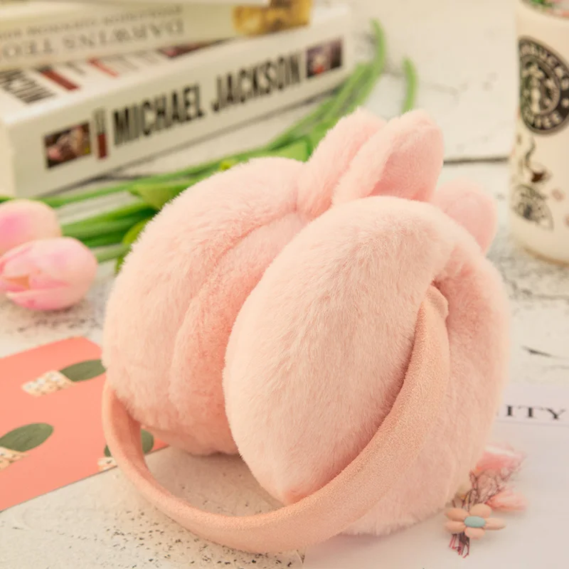Dark Pink Модные женские наушники, зимние наушники, женская одежда для ушей, теплые наушники для девочек, женские наушники, подарок на Рождество, аксессуары - Цвет: Dark Pink