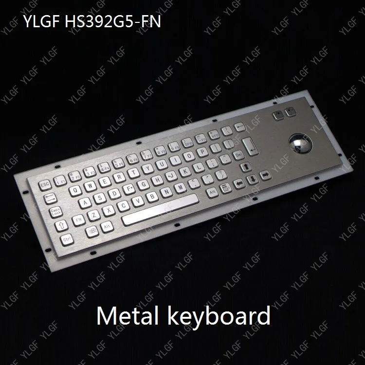 Металлическая клавиатура YLGF HS392G5-U-FN USB-интерфейс встроенная Водонепроницаемая