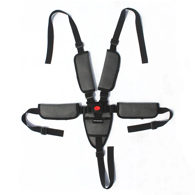Stroller belt gray Пятиточечный ремень безопасности аксессуары для коляски универсальное сиденье и ремень для стула промежность и плечо протектор yoyo yoya Plus Babyyoya - Цвет: Stroller belt gray