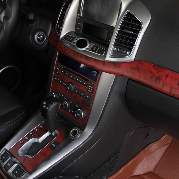 Car-Styling Teeze Car Interior Center Console Color Change Carbon Fiber Molding Sticker Decals For Chevrolet Captiva | Автомобили и