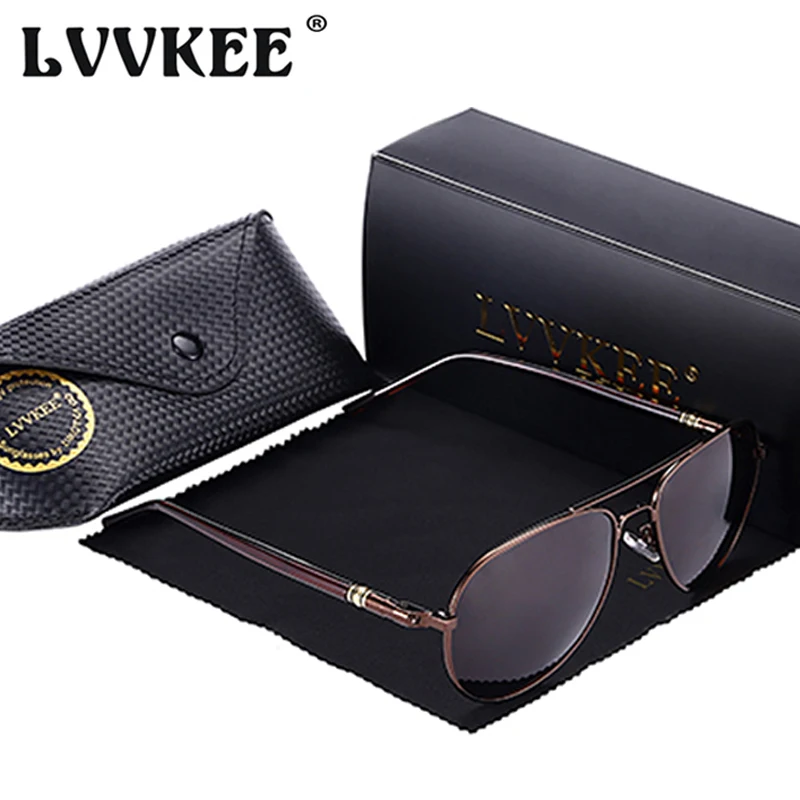 Солнцезащитные очки LVVKEE Мужские поляризационные для вождения UV400|fashion sun