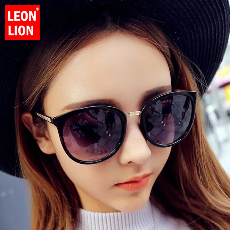 

LeonLion 2021 Oversized Cateye Sunglasses Women Brand Designer Luxury Eyeglasses Driving Sun Glasses Retro Gafas De Sol Mujer