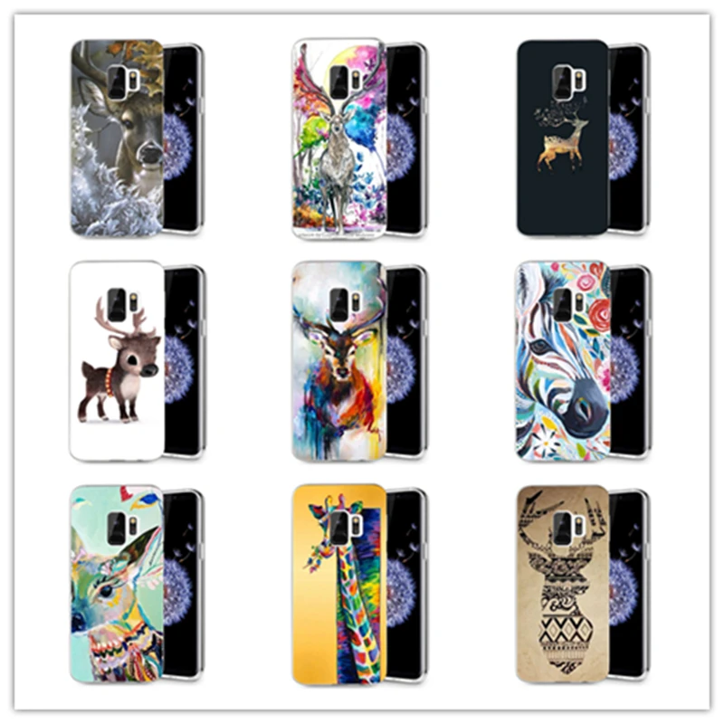 ТПУ чехол с цветочным принтом для Samsung Galaxy S3 S9 S9Plus S8 Plus S7 edge Note 8 feel Lite гелевый