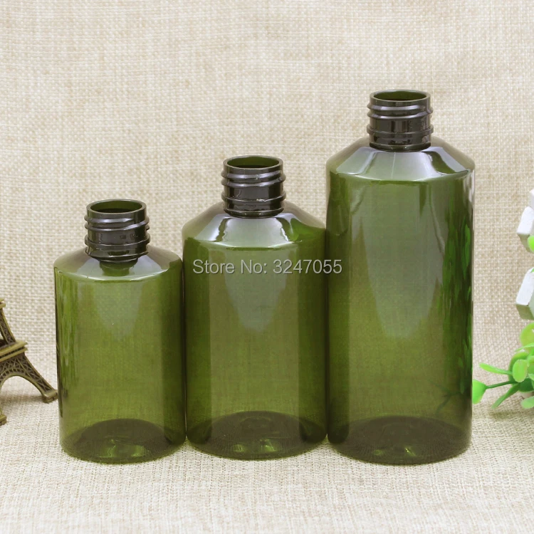 100ml150ml200ml пластиковая оливково зеленая бутылка для лосьона сделай сам темно