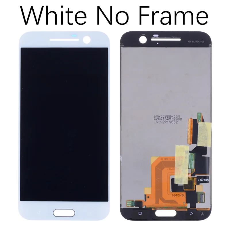 No Frame White Дисплей для HTC One M10 LCD в сборе с тачскрином 5.2" Черно-белый - Цвет: No Frame White