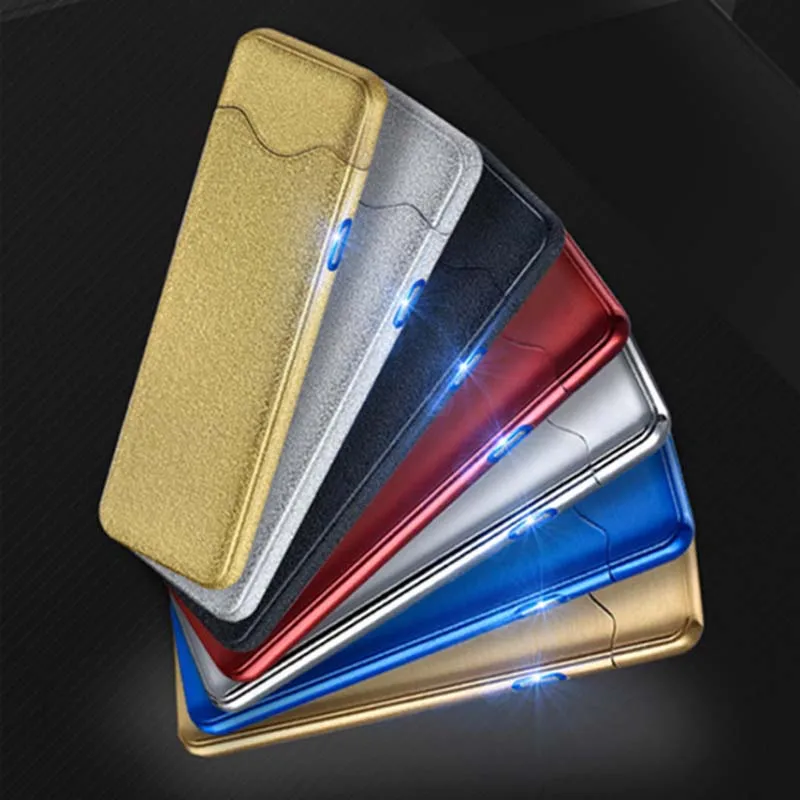 Ультратонкая Зажигалка табачная Зажигалка Электронная usb зажигалка аксессуары для дыма отправить другу