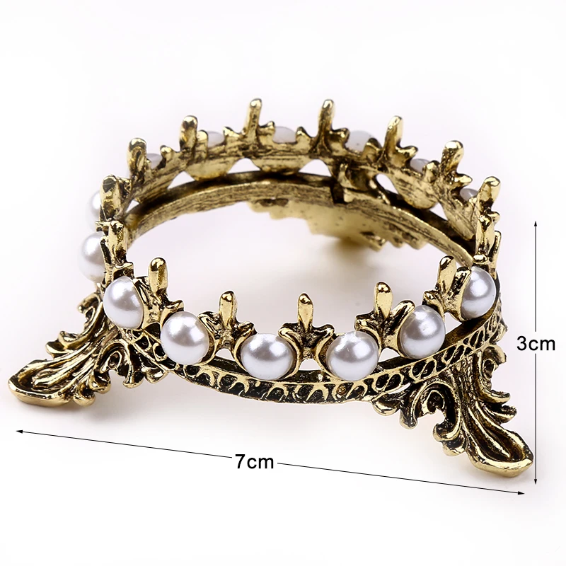Blueness 1Pcs Metal Nail Brush Pen Rack Stand Holder Glitter Crown Pearl Design Manicure Art Tools Showing Shelf |