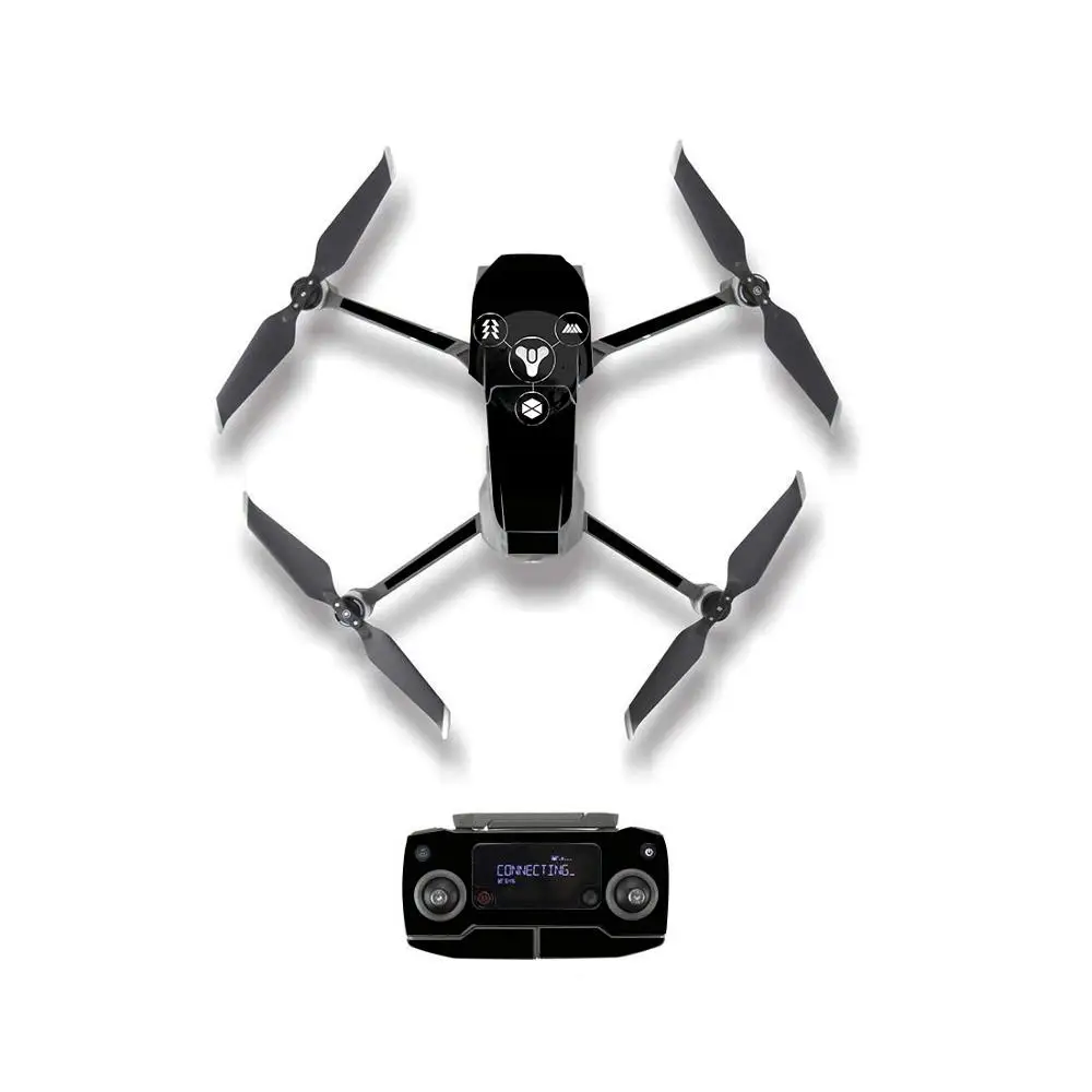 YSDJM20051 Черный и белый узор стильный стикер кожи для DJI Mavic 2 Pro& Zoom Drone корпус пульт дистанционного управления батарея защитная пленка - Цвет: YSDJM20051