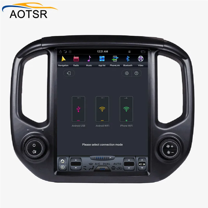 Tesla стиль большой экран Android автомобильный DVD Стерео Авторадио для Chevrolet Colorado/GMC CANYO- Мультимедиа gps Навигация BT