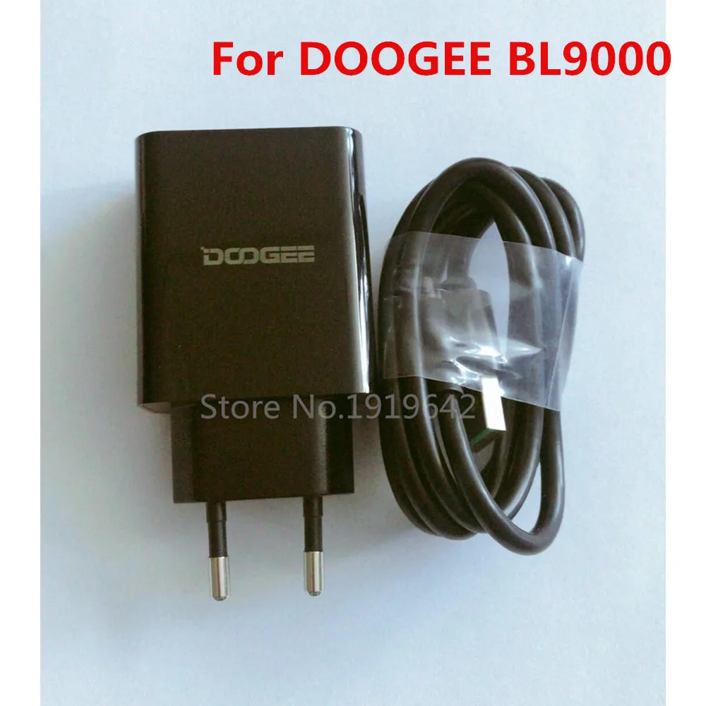 Doogee BL9000 адаптер переменного тока быстрое зарядное устройство оригинальное дорожное зарядное устройство адаптер с европейской вилкой+ USB кабель type C DC 5 В 5A линия
