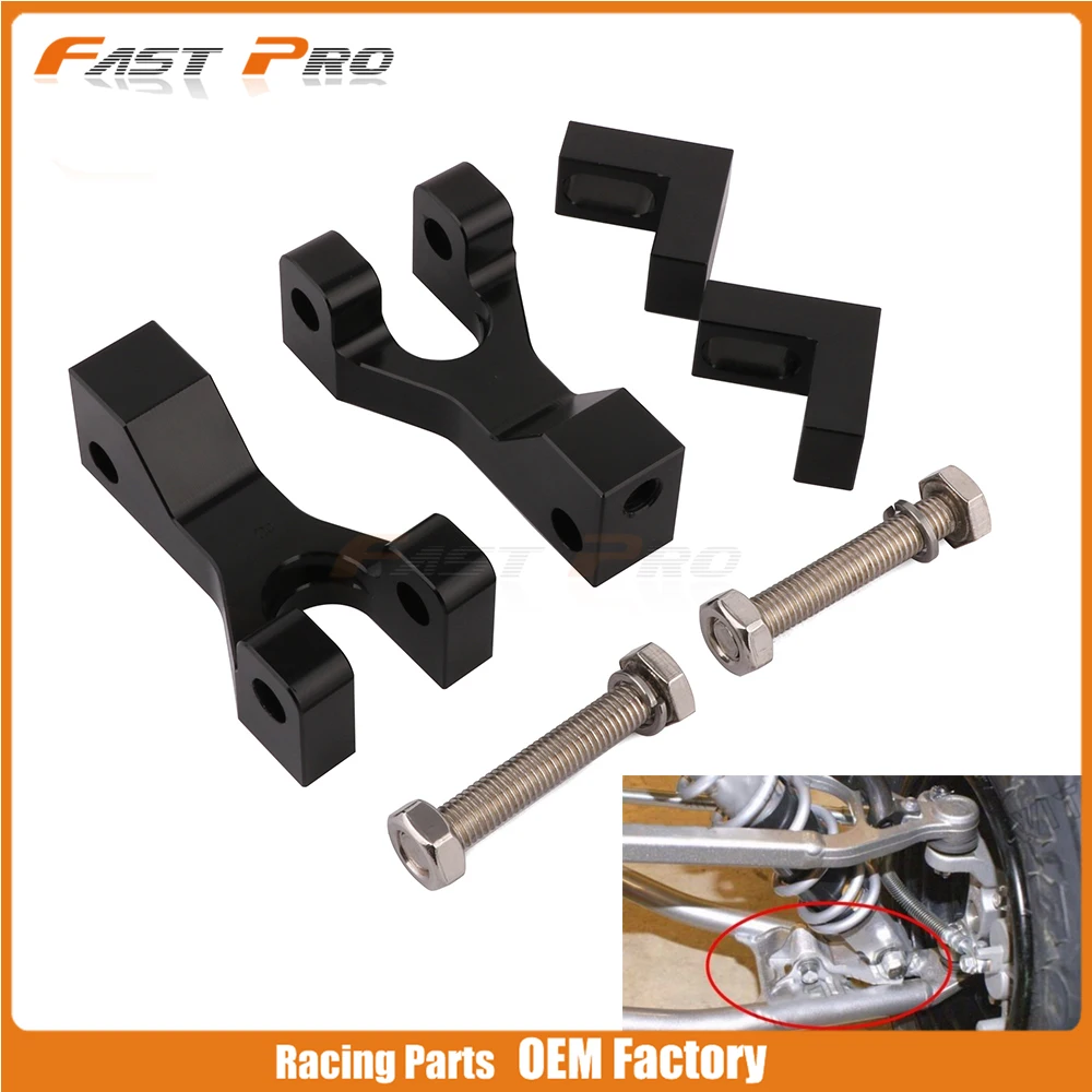 

Motorcycle Aluminum Black Front Lowering Adapter Kit Adjustable For Suzuki LTR 450 LTR450 QuadRacer