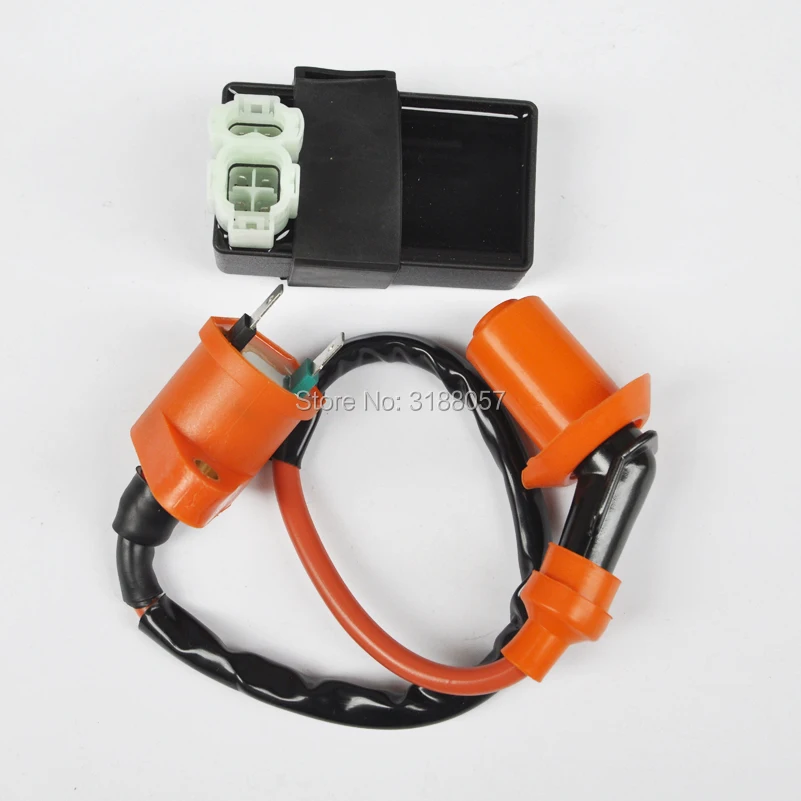 Характеристики катушки зажигания + DC CDI 6 pin для Kymco SYM Vento скутера GY6 детали