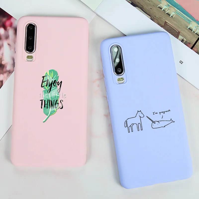 Чехол для Huawei Mate 20 PRO чехол P10 P20 P30 силиконовый из ТПУ P9 10 Lite цветной матовый