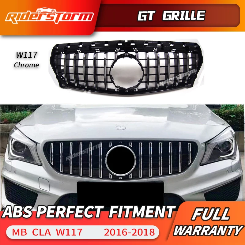 Передняя решетка GT для CLA W117 Mercedes benz Class CLA220 CLA250 260 300 2016-2018 автомобильная передний
