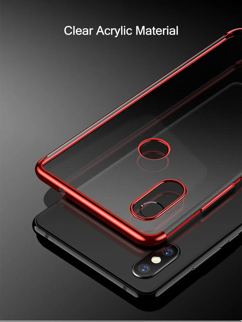Роскошный прозрачный чехол из ТПУ для Xiaomi Redmi Note 6 Pro защитный мягкий силиконовый