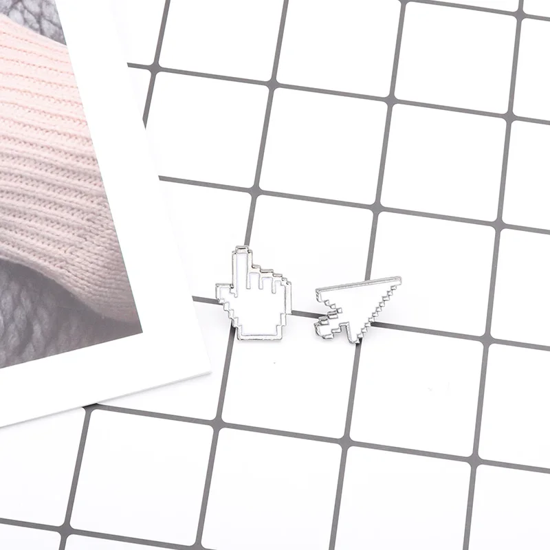 Эмалированная булавка для курсоров значок мыши клик броши Badegs курсора ювелирные