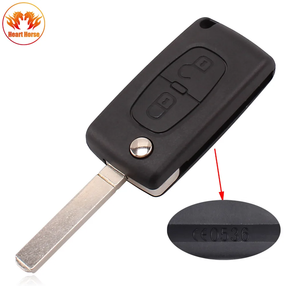 Складной чехол брелок с 2 кнопками для Citroen C2 C3 C4 C5 C6 CE0536|cover for|cover coverscovers for cases |