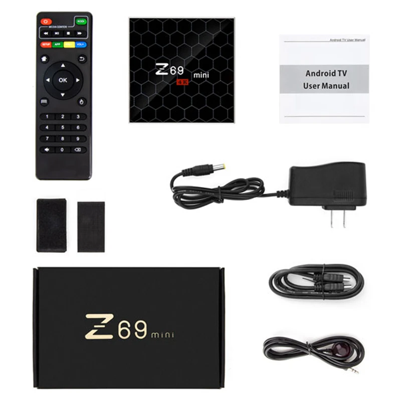 Z69 мини 2 Гб Оперативная память 16 Встроенная Смарт ТВ Box Amlogic S912 4 K HD медиаплеер Android