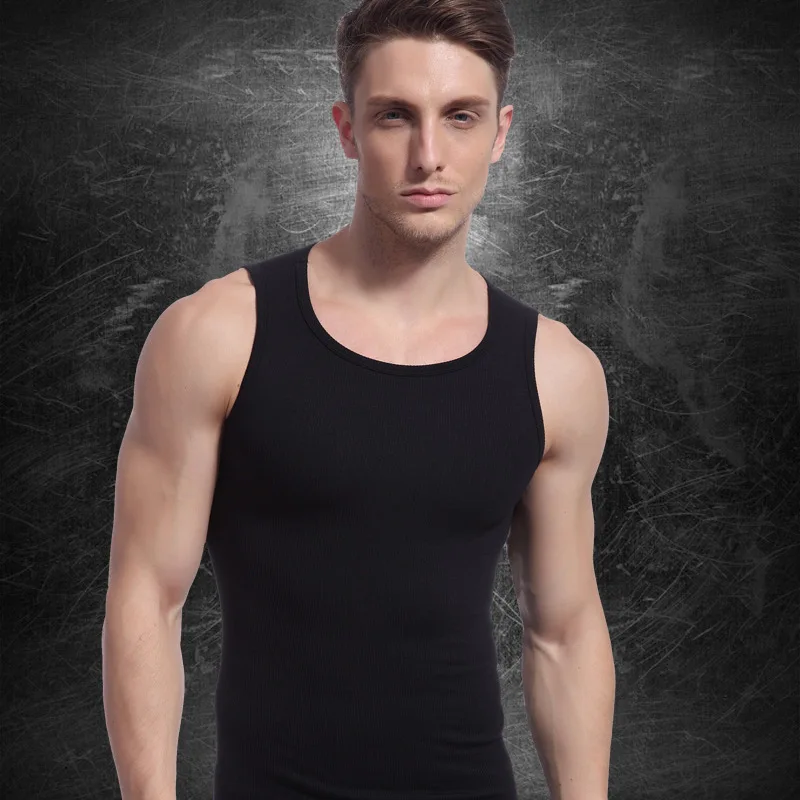 Лидер продаж мужские майки для коррекции фигуры верх из германиевого титана и
