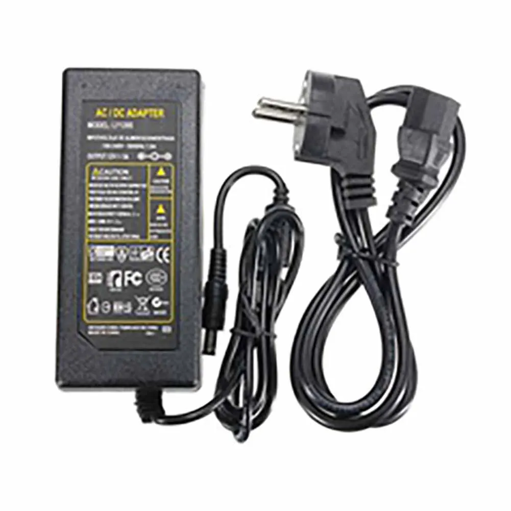 Blk США/ЕС/AU/Великобритания Plug Питание адаптер 12 В 5A мощность для светодиодные