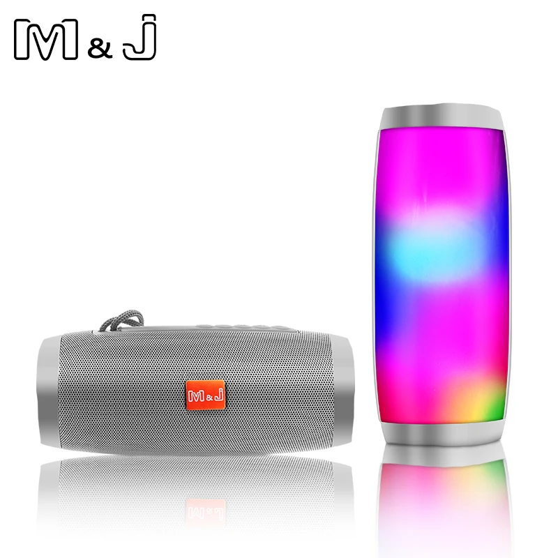 Портативный светодиодный Bluetooth Динамик M &amp J для улицы беспроводной музыкальный