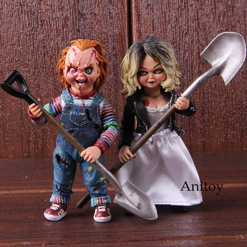 NECA детская игра Невеста Кукла Чаки конечная Чаки и Тиффани ПВХ Ужасы Фигурки Коллекционная модель игрушки