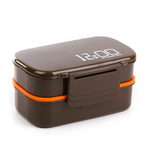 Coffe Bento Box Контейнер для хранения пищевых продуктов Экологичная форма фруктов портативные контейнеры для пищевых продуктов портативная коробка для пищевых продуктов Bento - Цвет: Coffe