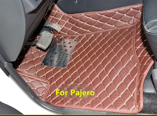 Лучшие ковры! Специальные коврики для Mitsubishi Pajero на 5 мест 2017-2007 водонепроницаемые