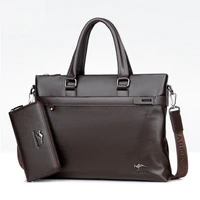 men briefcases pole business bag travel quality pu formal work handbags large capacity handbag male crossbody messenger