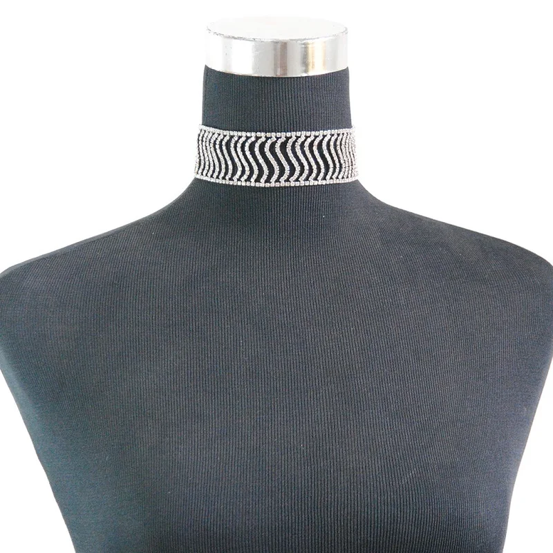 Лидер продаж 2019 чокер Стразы с кристаллами и драгоценными камнями роскошные