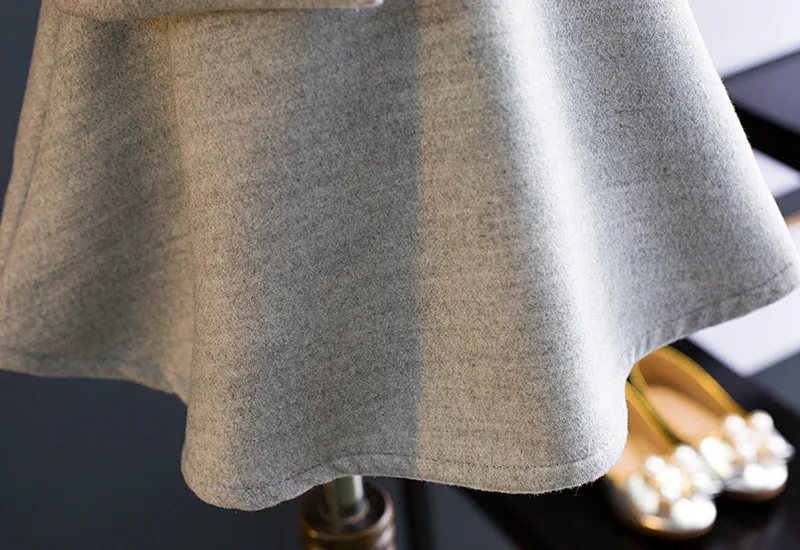 

2018 Autumn Winter Baby Girls Clothing set Wool 3pcs Sleevess Dress+Coat Jacket +Hat Children Kids Formal Outfit Suit