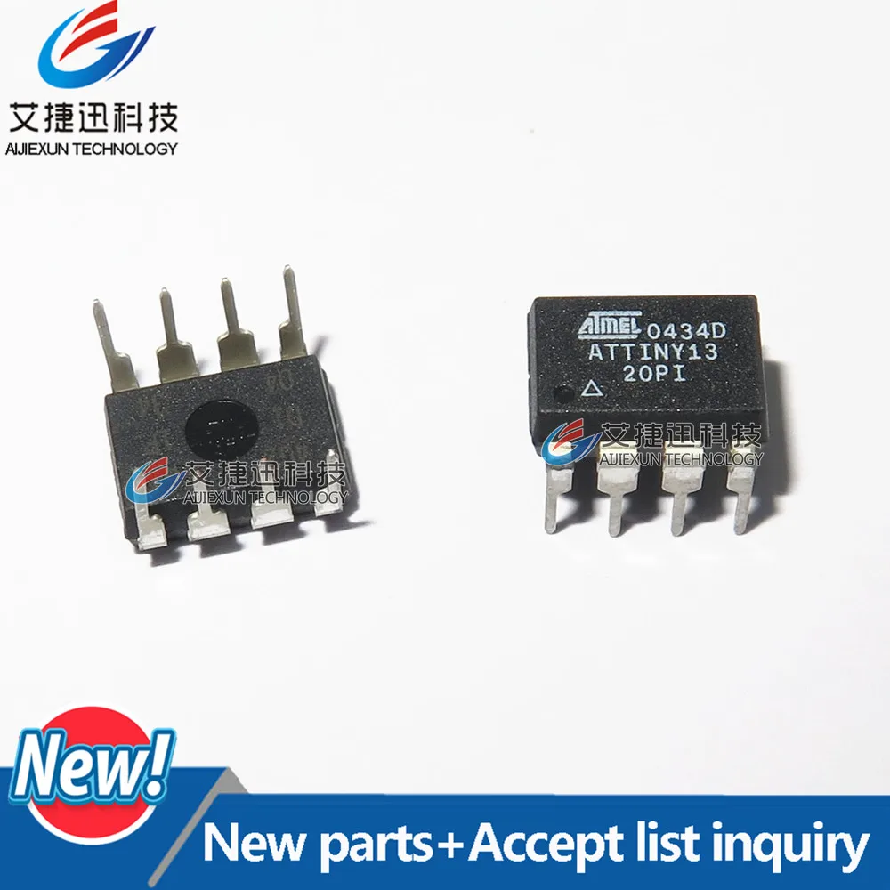 Микроконтроллер ATTINY13 DIP 8 бит 5 шт. микроконтроллер с программируемой вспышкой в