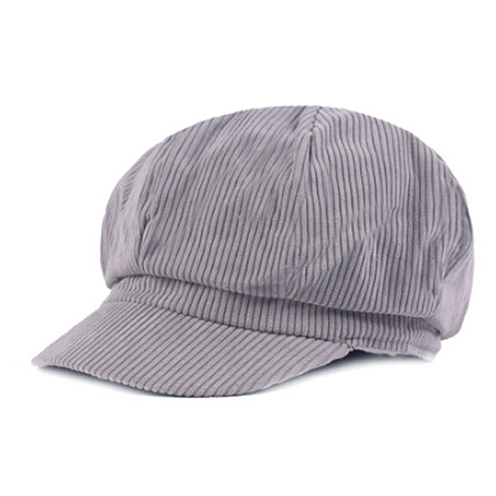 grey Для женщин модная шляпа Gorras Planas Snapback Кепки s Casquette ВС Hat восьмиугольная Кепки Кепка джентльмена берет для новорожденного плоской Кепки s - Цвет: grey